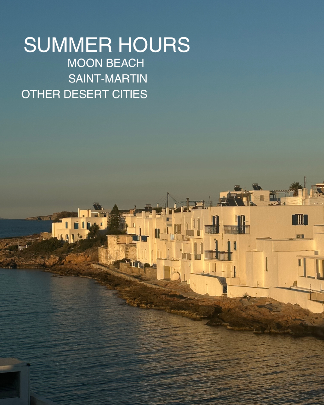 SUMMER HOURS (DISCOUNTED)